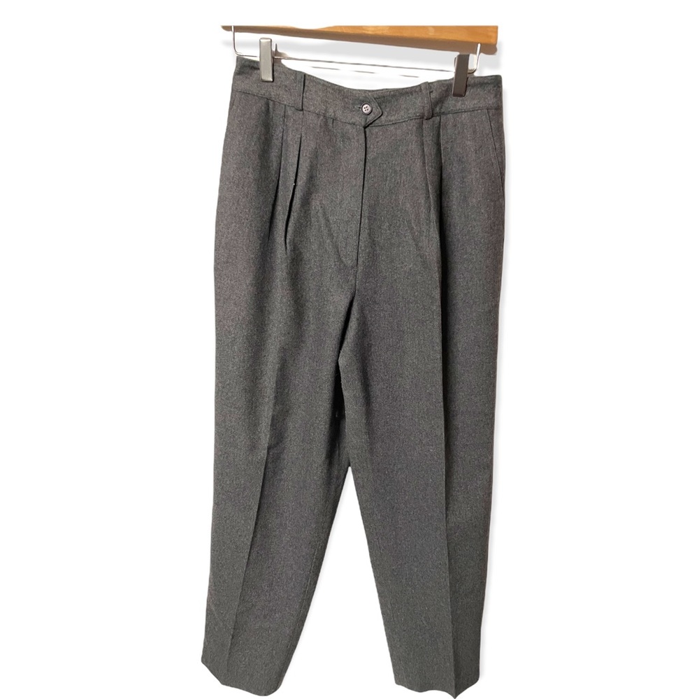 SK and Co gorgeous vintage high rise pleated wool dress trousers #28D